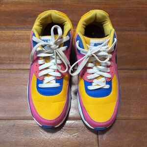 Nike Air Max 90 Recraft Multicolor University Gold Pink/ Sz 6 1/2